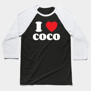 I Heart Coco Gauff Baseball T-Shirt